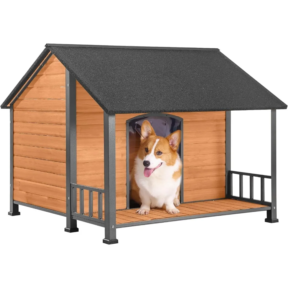 Dog House Outdoor 47.2" L Upgraded with Metal Frame Large Dog Kennel for Medium to Large Dogs Weatherproof,Removable Floors,Rai
Dog House Outdoor 47.2" L Upgraded with Metal Frame Large Dog Kennel for Medium to Large Dogs Weatherproof,Removable Floors,Rai