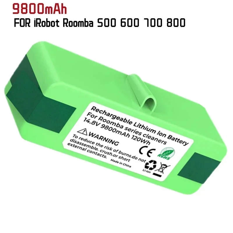 14.8V9800mAh Extended Life Lithium-Ionen Batterie Kompatibel Mit IRobot Roomba500 600 700 800 Serie880 770 650 655 870 760780790
14.8V9800mAh Extended Life Lithium-Ionen Batterie Kompatibel Mit IRobot Roomba500 600 700 800 Serie880 770 650 655 870 760780790
