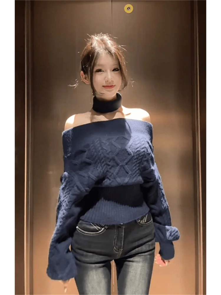 Korean Sle One oulder Faionable Knitted Sweater Versatile Alluring Long Sve Crew Ne Color Top for Women
Korean Sle One oulder Faionable Knitted Sweater Versatile Alluring Long Sve Crew Ne Color Top for Women