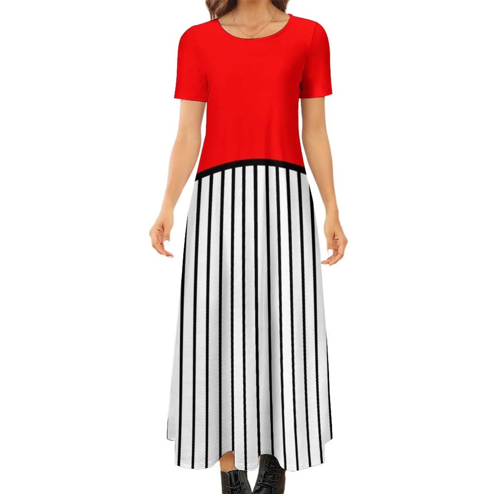 Preppy Geometric Block Design Round Neck Short Sleeve Dress dresses summer Women"s summer dresses evening dresses luxury 2024
Preppy Geometric Block Design Round Neck Short Sleeve Dress dresses summer Women"s summer dresses evening dresses luxury 2024