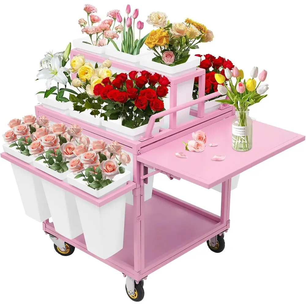 6-Tier Rolling Plant Stand with 18 Buckets for Indoor & Outdoor Use, Pink
6-Tier Rolling Plant Stand with 18 Buckets for Indoor & Outdoor Use, Pink