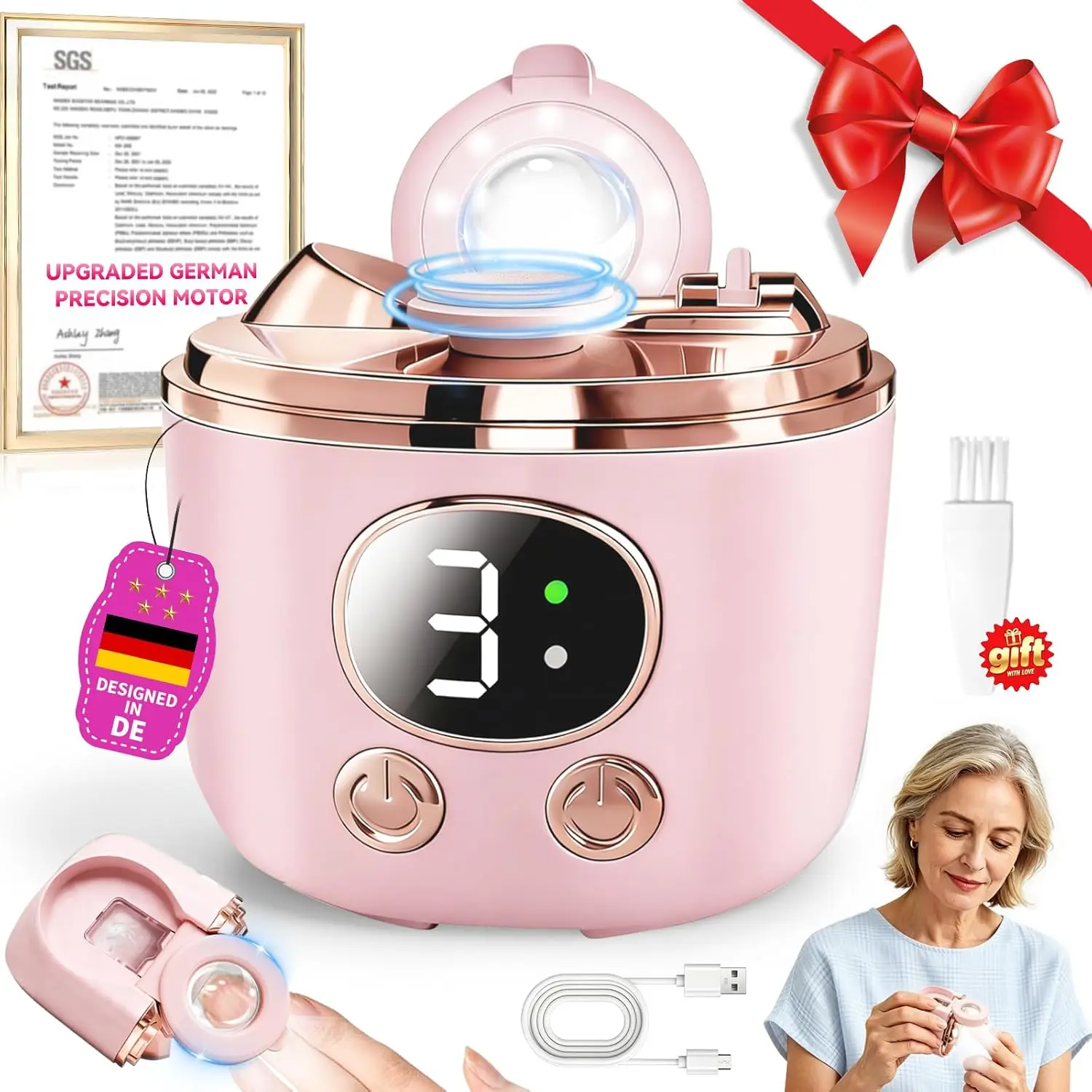 2026 Pro 6.0 Upgraded Electric Nail Clipper: German Motor, 3 Speeds, Dual Blades, LED & Magnifier
2026 Pro 6.0 Upgraded Electric Nail Clipper: German Motor, 3 Speeds, Dual Blades, LED & Magnifier