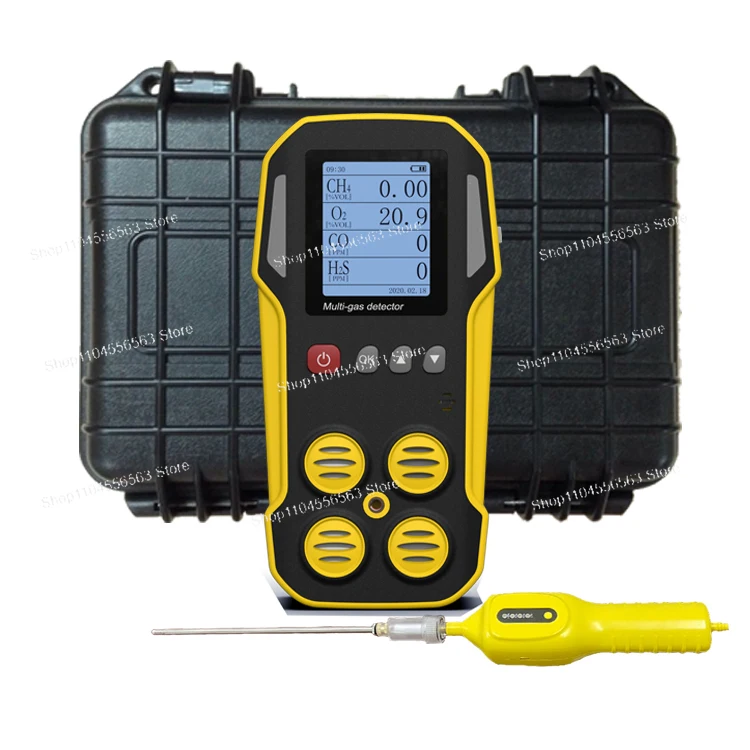 Multi-Gas Leak Detection Analyser Honeywell Sensor Auto Calibration Data Logger LEL NO2 NH3 CH4 LPG H2S CO O2 N2 
Multi-Gas Leak Detection Analyser Honeywell Sensor Auto Calibration Data Logger LEL NO2 NH3 CH4 LPG H2S CO O2 N2