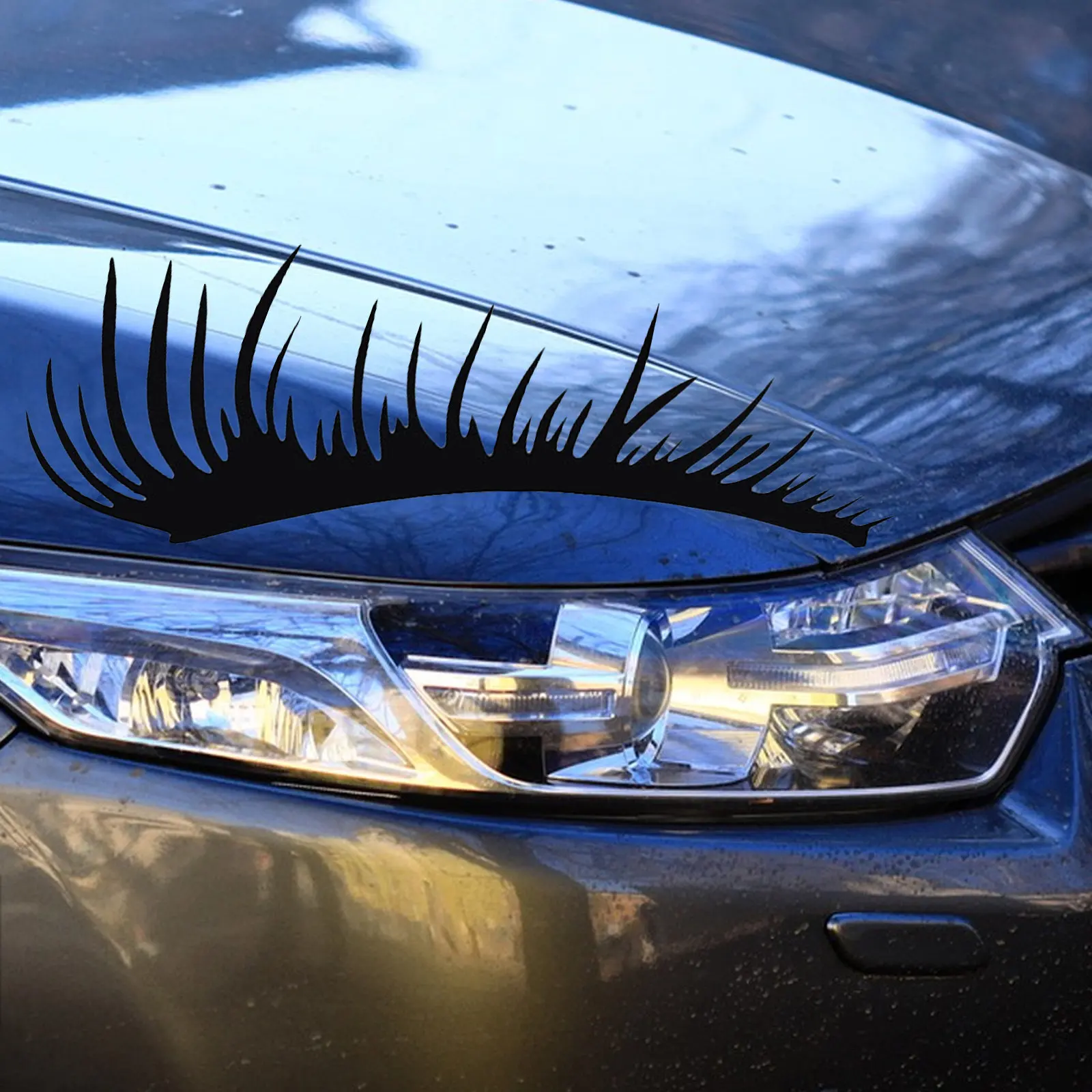 1Pair Car Eyelashes Sticker for Headlights Pet Material Scratch Resistant Uv Proof Stylish Classic Design Vehicle Exterior
1Pair Car Eyelashes Sticker for Headlights Pet Material Scratch Resistant Uv Proof Stylish Classic Design Vehicle Exterior