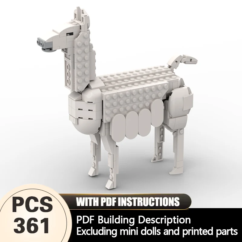 Creators Animal Series Model MOC Building Bricks Realistic Llama Modular Technology Gifts Holiday Assemble Children Toys Suit
Creators Animal Series Model MOC Building Bricks Realistic Llama Modular Technology Gifts Holiday Assemble Children Toys Suit