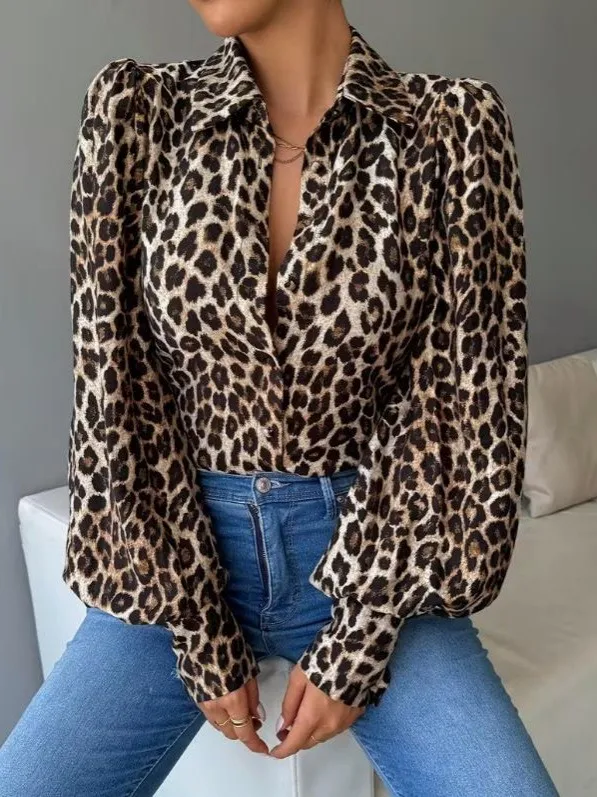 Spring Autumn Women's Clothing Print Long Sleeve Blouse Sleeves Shirt For Vintage Loose Fit Polyester
Spring Autumn Women's Clothing Print Long Sleeve Blouse Sleeves Shirt For Vintage Loose Fit Polyester