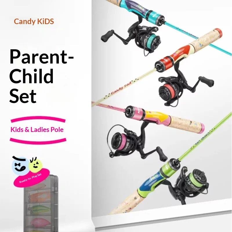 Hasida Candy Spinning Lure Fishing Rod Full Set Cork Handle Colorful For Women Outdoor Freshwater Fishing Angling Tackle Kit
Hasida Candy Spinning Lure Fishing Rod Full Set Cork Handle Colorful For Women Outdoor Freshwater Fishing Angling Tackle Kit