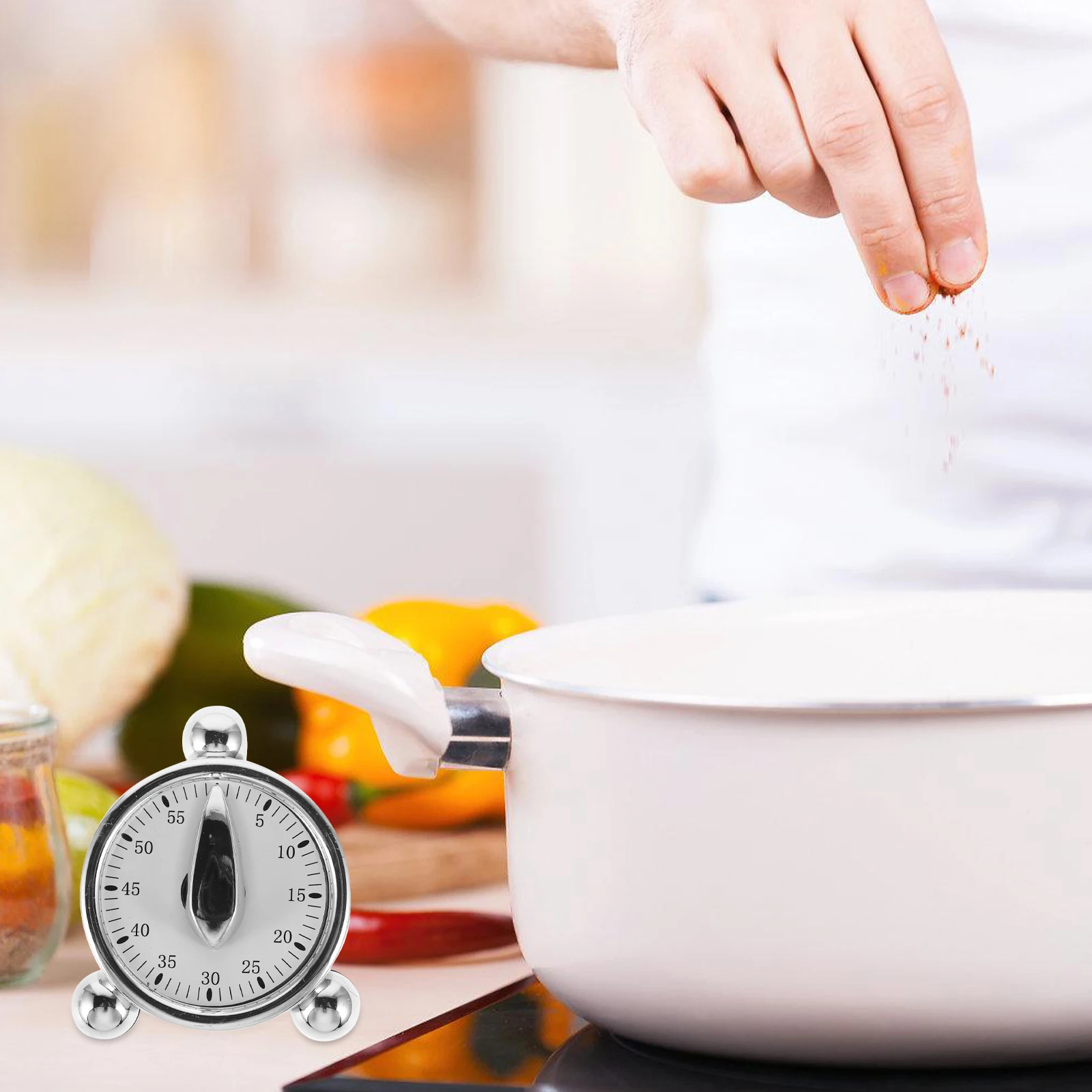 Cute Clock 60-Minute Mechanical Kitchen Timer For Cooking Baking Eggs Audible Reminder Small Portable Timer For Home Office
Cute Clock 60-Minute Mechanical Kitchen Timer For Cooking Baking Eggs Audible Reminder Small Portable Timer For Home Office