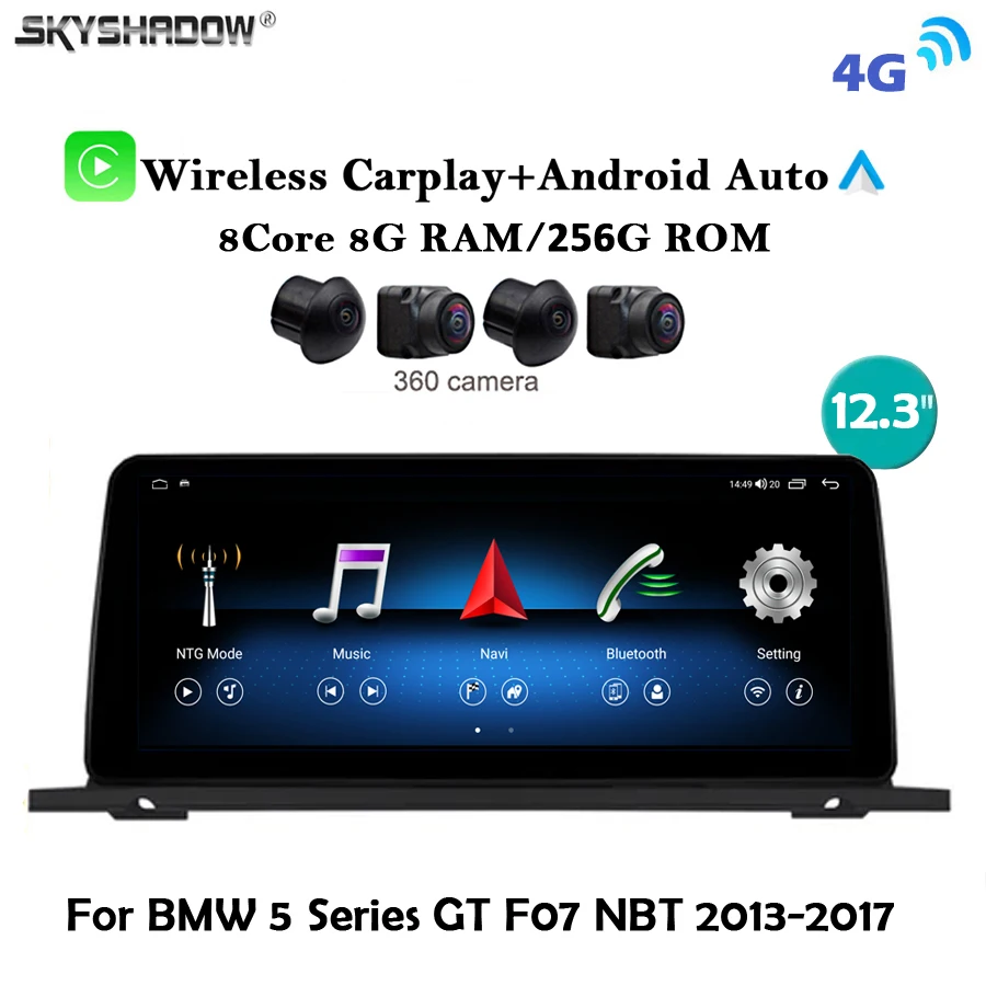 Автомобильный DVD-плеер Qled CarPlay, 12,3 дюйма, Android 13,0, 8 ГБ + 256 ГБ, 4G LTE, GPS, Wi-Fi, Bluetooth, радио для BMW 5 GT F07 NBT 2013-2016 2017
Автомобильный DVD-плеер Qled CarPlay, 12,3 дюйма, Android 13,0, 8 ГБ + 256 ГБ, 4G LTE, GPS, Wi-Fi, Bluetooth, радио для BMW 5 GT F07 NBT 2013-2016 2017