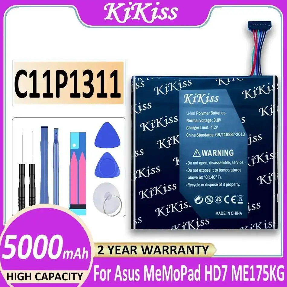 Long Lasting C11P1311 Tablet Battery Durable For Asus Memo Pad HD 7 ME175KG Dual Sim HD7 ME175 5000Mah
Long Lasting C11P1311 Tablet Battery Durable For Asus Memo Pad HD 7 ME175KG Dual Sim HD7 ME175 5000Mah
