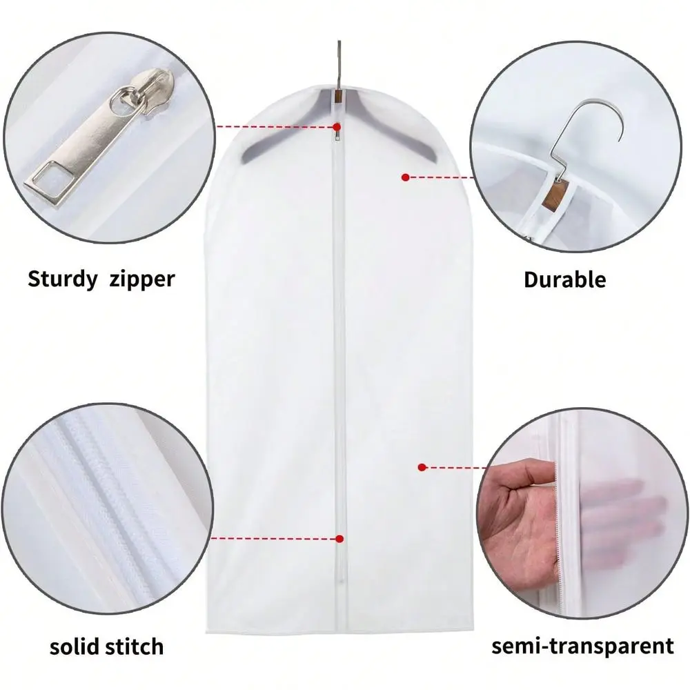 Pack 40in Clothing Dust Cover, Transparent Clothing Dust Bag, Dry Cleaner Clothing Hanging Bag, Translucent Dust Cover, Reusabl
Pack 40in Clothing Dust Cover, Transparent Clothing Dust Bag, Dry Cleaner Clothing Hanging Bag, Translucent Dust Cover, Reusabl