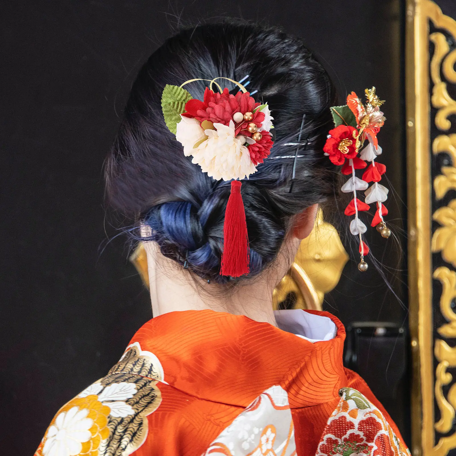 Japanese Flower Hair Clip Artificial Flower Barrette Hairpin for Women Elegant Stylish Hair Accessory Works for Wedding Party
Japanese Flower Hair Clip Artificial Flower Barrette Hairpin for Women Elegant Stylish Hair Accessory Works for Wedding Party