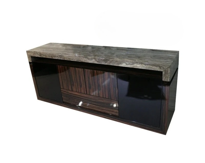 Natural genuine gray cave stone marble side cabinet black sandalwood simple modern restaurant furniture can be customized
Natural genuine gray cave stone marble side cabinet black sandalwood simple modern restaurant furniture can be customized