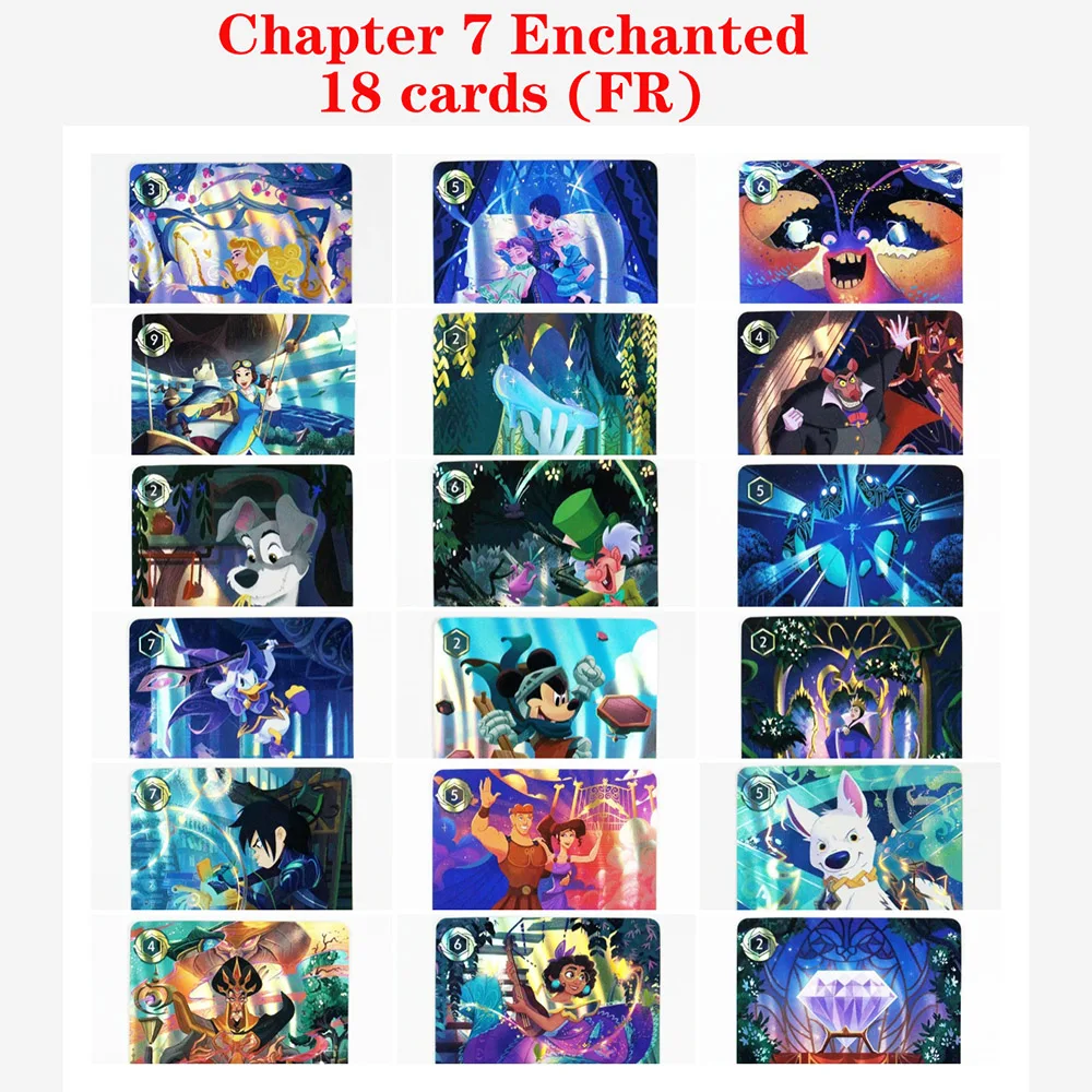 (Chaper 7 Enchanted FR) Lorcana Proxy mickey mouse tamatoa belle ratigan Top Quality Playing card game TCG Game Cards Proxy
(Chaper 7 Enchanted FR) Lorcana Proxy mickey mouse tamatoa belle ratigan Top Quality Playing card game TCG Game Cards Proxy