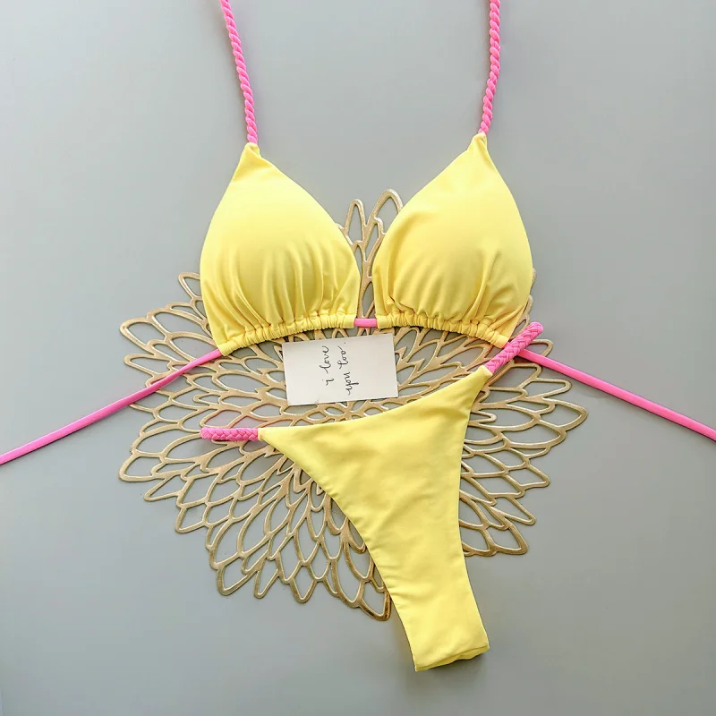 2026 New Sexy Bikini Set for Women Tropical Vacation Swimwear Two Piece Beach Outfit Summer Pool Party Fashion Swim Suit
2026 New Sexy Bikini Set for Women Tropical Vacation Swimwear Two Piece Beach Outfit Summer Pool Party Fashion Swim Suit