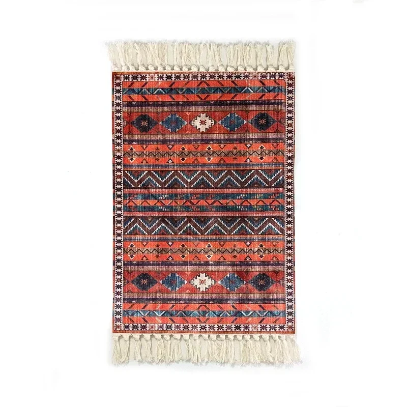 Persian Style Hand-Knotted Floor Mat With Tassels Retro Ethnic Geometric Printed Area Rugs Kitchen Bedroom Bath Non-Slip Carpet
Persian Style Hand-Knotted Floor Mat With Tassels Retro Ethnic Geometric Printed Area Rugs Kitchen Bedroom Bath Non-Slip Carpet