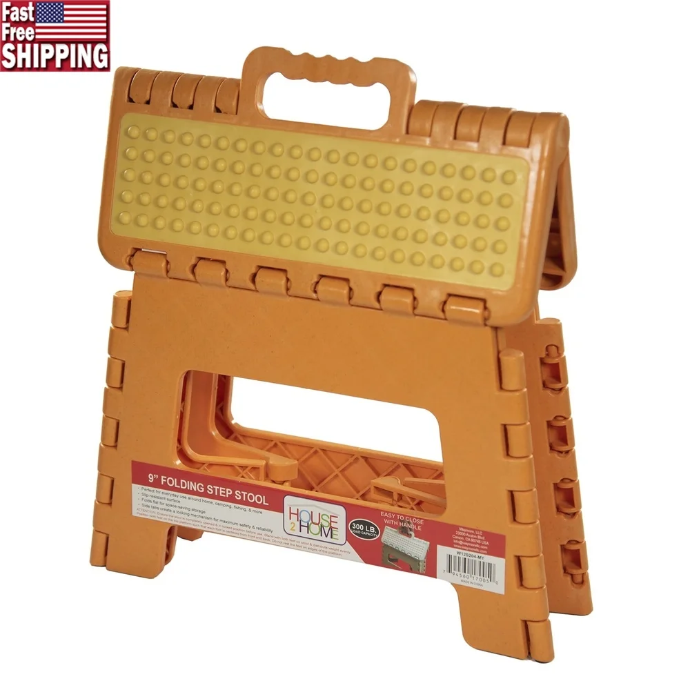 Легкий складной табурет-ступенька 8,5 дюймов, пластиковая экономия места, емкость 300 фунтов, противоскользящая ручка, компактная кухня, ванная комната, открытый 
Легкий складной табурет-ступенька 8,5 дюймов, пластиковая экономия места, емкость 300 фунтов, противоскользящая ручка, компактная кухня, ванная комната, открытый