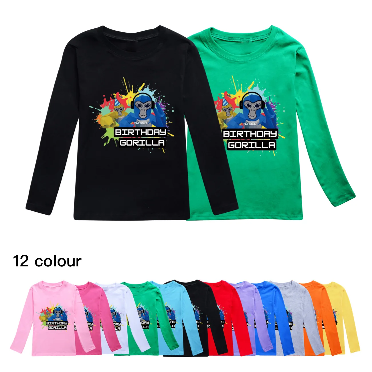 Gorilla Tag Monke T Shirt Autumn Kids Cartoon Long Sleeves Cotton Fashion Casual Baby Boys Girls Tops T-shirt Children Clothes
Gorilla Tag Monke T Shirt Autumn Kids Cartoon Long Sleeves Cotton Fashion Casual Baby Boys Girls Tops T-shirt Children Clothes