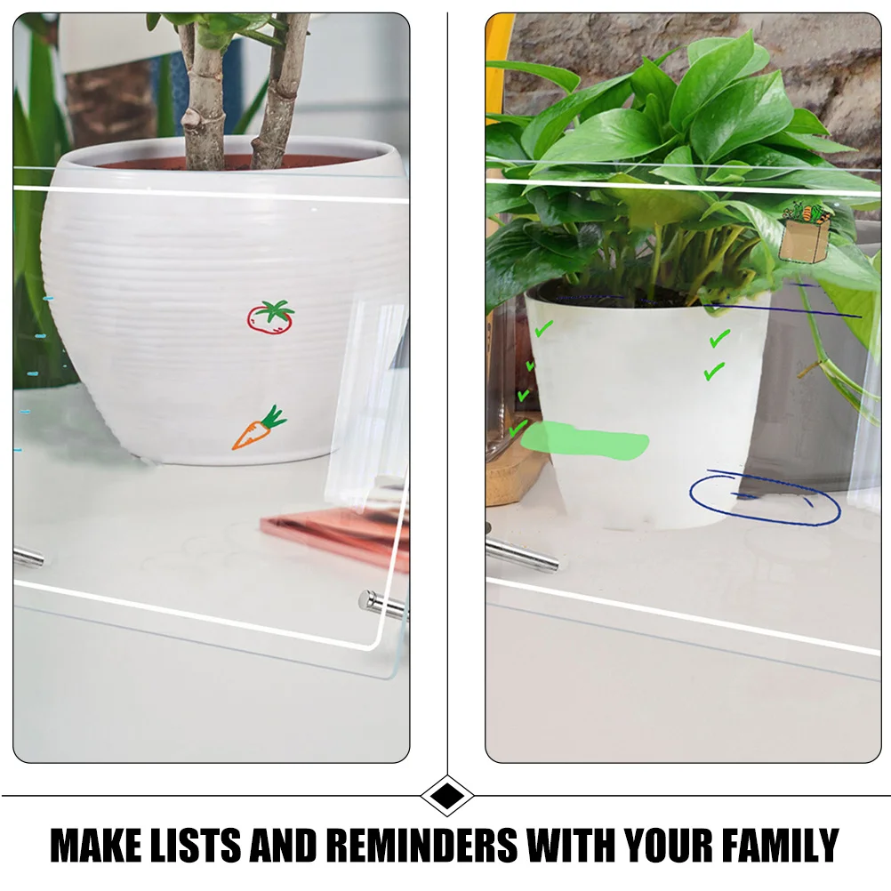 1Set Acrylic Desktop Whiteboard Reusable Doodle Notepad for Schedules Reminders Portable Desk Writing Board with
1Set Acrylic Desktop Whiteboard Reusable Doodle Notepad for Schedules Reminders Portable Desk Writing Board with