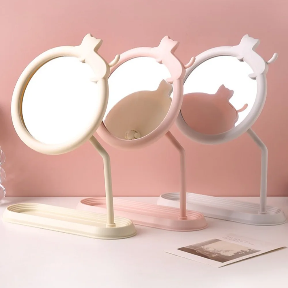 Cute Cat Shaped Dressing Mirror Classic High-definition Desktop Makeup Mirror 360 Degree Rotation Detachable Table Mirror
Cute Cat Shaped Dressing Mirror Classic High-definition Desktop Makeup Mirror 360 Degree Rotation Detachable Table Mirror