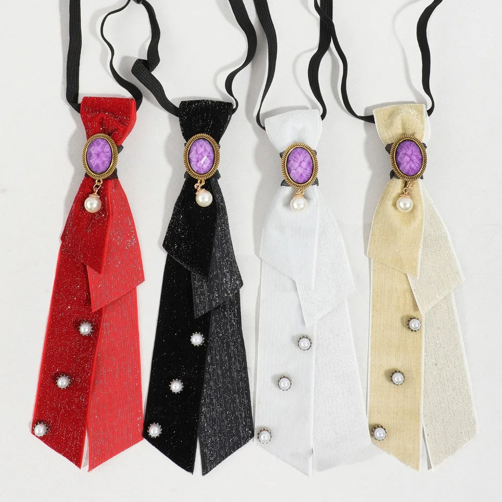 Retro Fabric Necktie for Women Fashion Adjustable Neck Tie JK Uniform Lazy Tie Business Bow Tie Jewelry Decorative Accessory
Retro Fabric Necktie for Women Fashion Adjustable Neck Tie JK Uniform Lazy Tie Business Bow Tie Jewelry Decorative Accessory