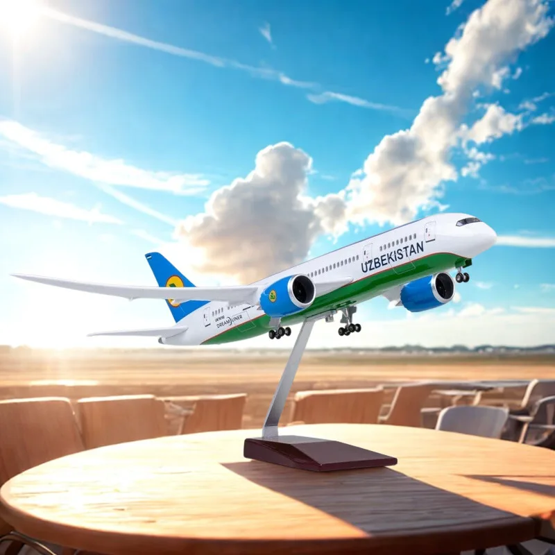 Plane 47CM UZBEKISTAN Airline Airplane Model 787 B787 Dreamliner Aircraft 1/130 Diecast Plastic Resin Toys For Kids Decoration
Plane 47CM UZBEKISTAN Airline Airplane Model 787 B787 Dreamliner Aircraft 1/130 Diecast Plastic Resin Toys For Kids Decoration