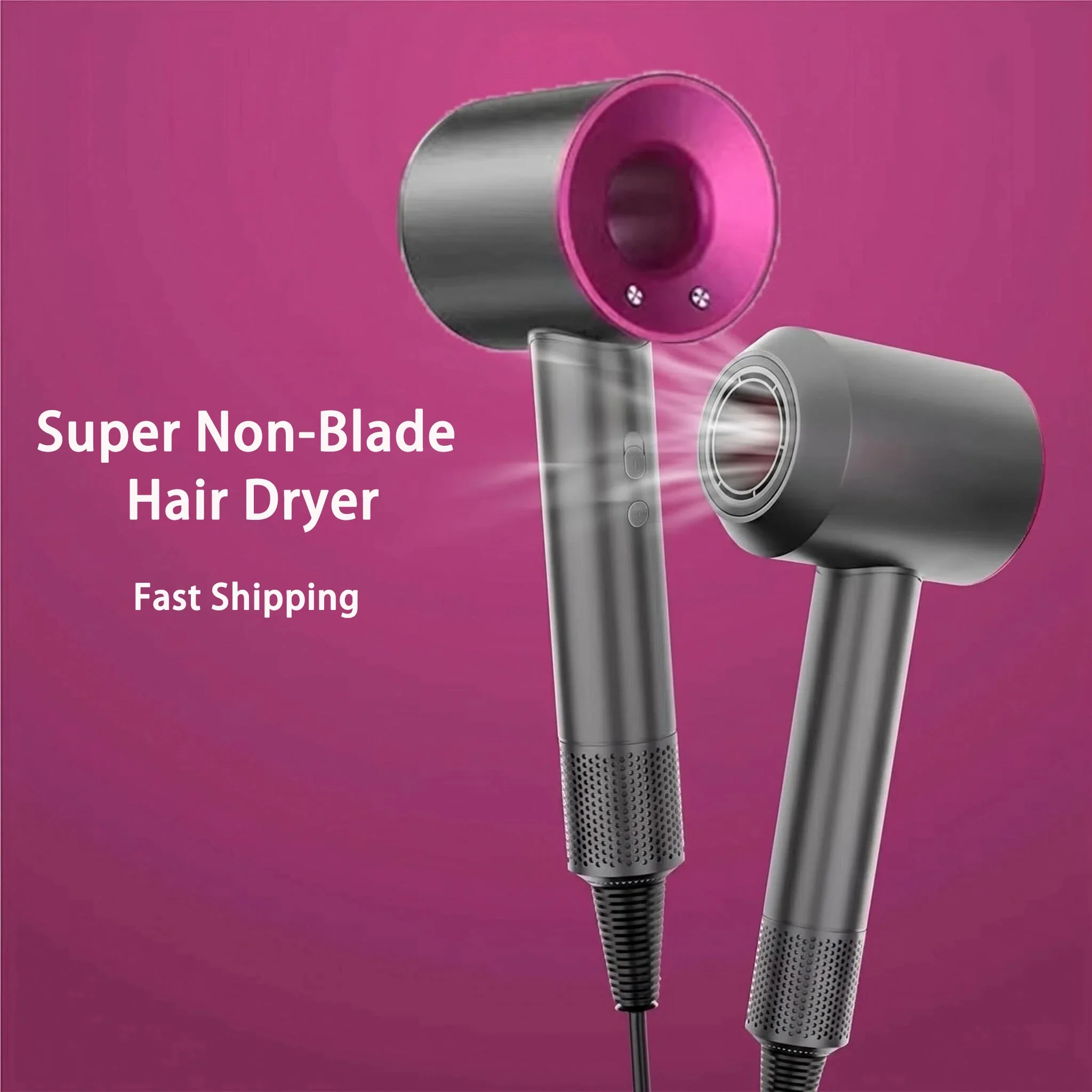 1600W Powerful High-Speed Bladeless Hair Dryer - Professional Negative Ion Quick Drying Home Styling Tool
1600W Powerful High-Speed Bladeless Hair Dryer - Professional Negative Ion Quick Drying Home Styling Tool