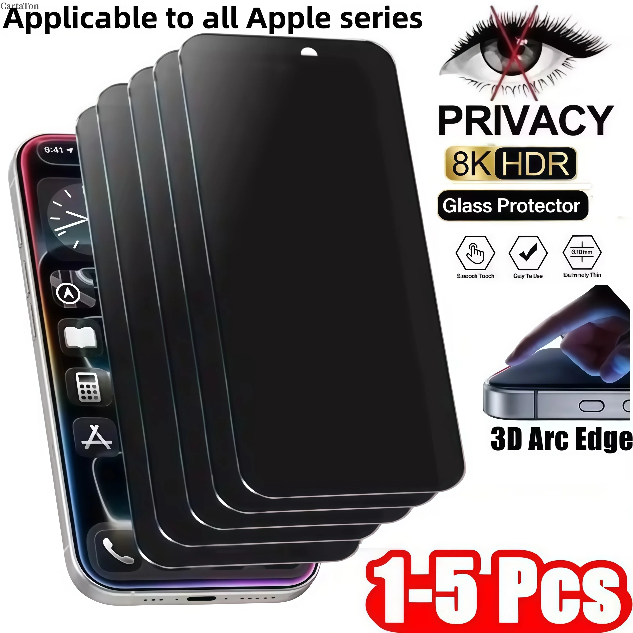 1-5Pcs Full Cover Anti-spy Tempered Glass Private Screen Protector For iPhone 15 14 13 12 11 16 17Pro MAX 16Pro XS Max XR
1-5Pcs Full Cover Anti-spy Tempered Glass Private Screen Protector For iPhone 15 14 13 12 11 16 17Pro MAX 16Pro XS Max XR