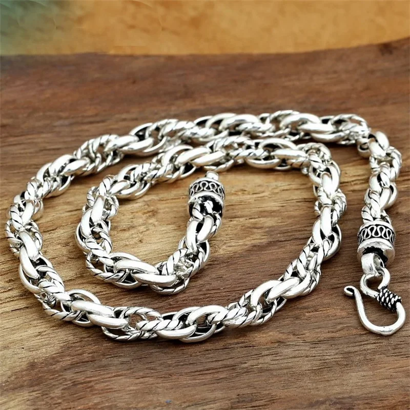 Hip-hop Chain Necklace For Men Jewelry Vintage Loop Circles Necklace Male Sweater Chain Accessories 55cm
Hip-hop Chain Necklace For Men Jewelry Vintage Loop Circles Necklace Male Sweater Chain Accessories 55cm
