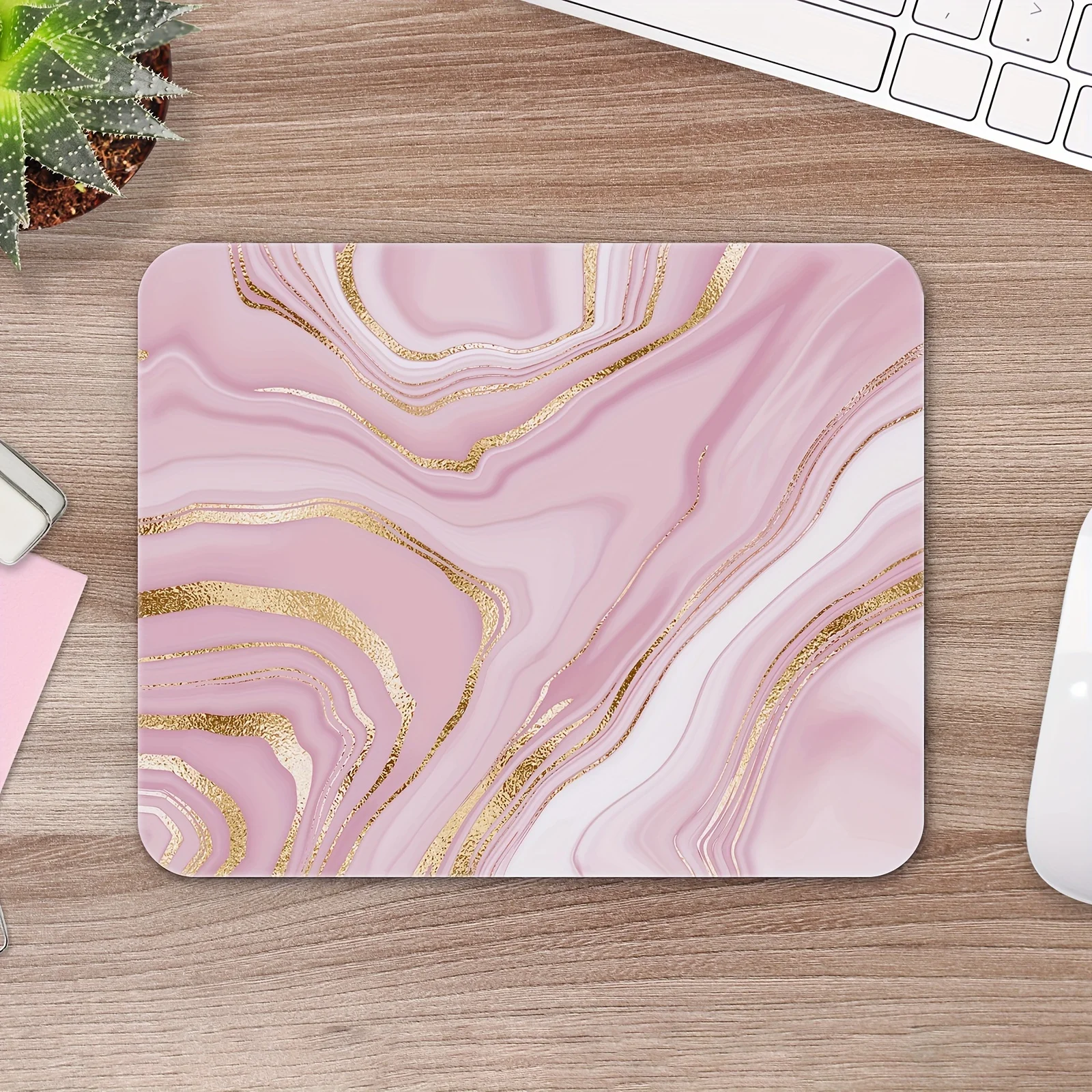 Mouse Pad Golden Non-slip Decorative Accessories Computers Laptops Desk Mat Mouse Carpet Set Up Office Rug Gaming Mouse Mat