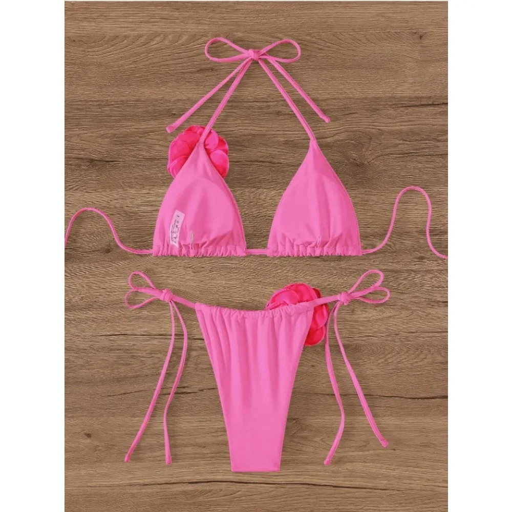 Sexy Bikini Set Women Swimsuit Two-pieces 3D Floral Print Micro Bikinis Brazilian Cutout Beach Bathing Suit Thong Swimwear
Sexy Bikini Set Women Swimsuit Two-pieces 3D Floral Print Micro Bikinis Brazilian Cutout Beach Bathing Suit Thong Swimwear