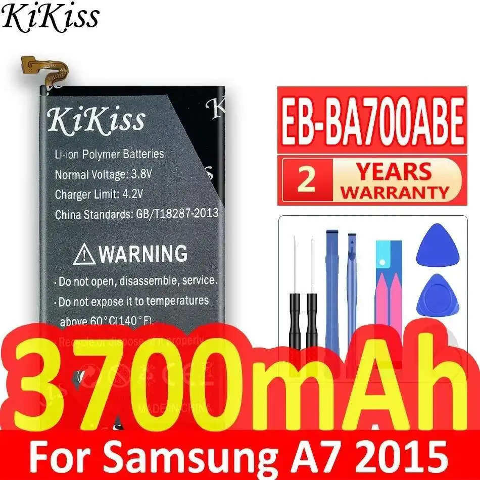 Аккумулятор мобильного телефона EB-BA700ABE 3700 мАч для Samsung Galaxy A7 2015 версия A700 A7000
Аккумулятор мобильного телефона EB-BA700ABE 3700 мАч для Samsung Galaxy A7 2015 версия A700 A7000