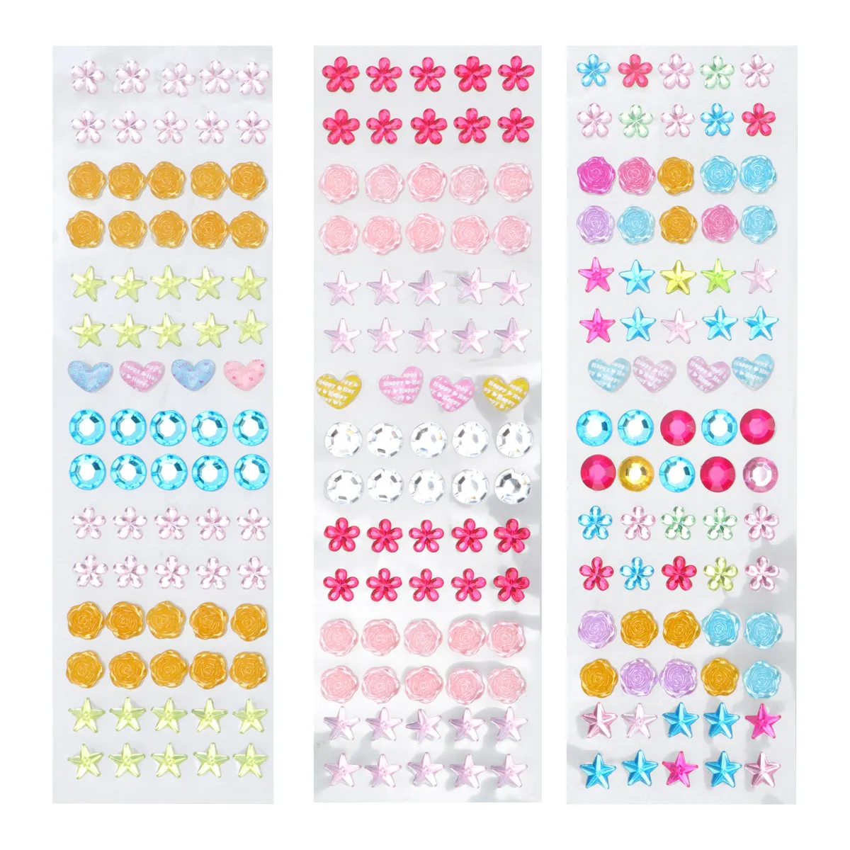 5 Sheets Colorful Crystal Rhinestone Stickers Acrylic Jewel Stickers Self-Adhesive Glossy Decorations for DIY Craft Home Party
5 Sheets Colorful Crystal Rhinestone Stickers Acrylic Jewel Stickers Self-Adhesive Glossy Decorations for DIY Craft Home Party