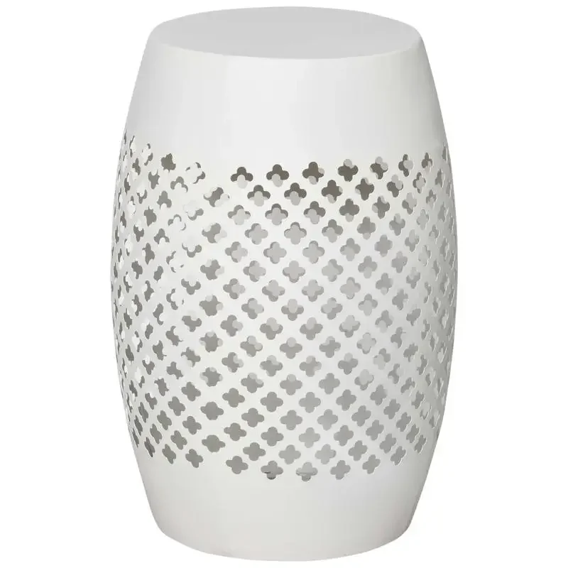 12.5" Steel Outdoor Side Table, Round Hollow Drum Patio End Table, Accent Table for Indoor and Outdoorr, White
12.5" Steel Outdoor Side Table, Round Hollow Drum Patio End Table, Accent Table for Indoor and Outdoorr, White