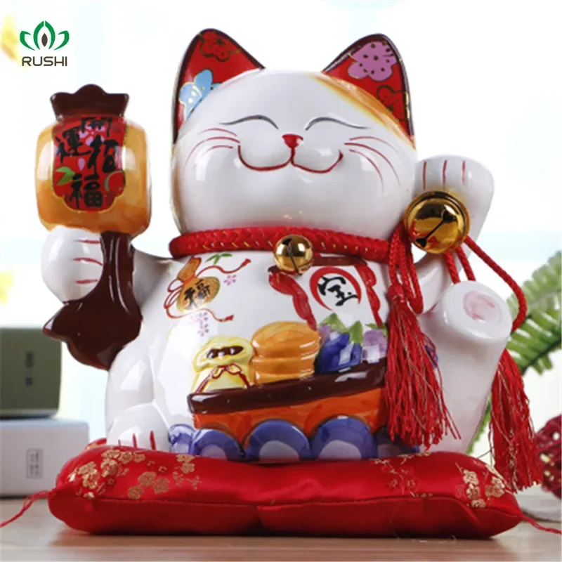 Free Shipping Large Ceramic Fortune Cat Coin Bank Opening Creative Gifts Home Gift Desk Cashier Desk Decoration
Free Shipping Large Ceramic Fortune Cat Coin Bank Opening Creative Gifts Home Gift Desk Cashier Desk Decoration