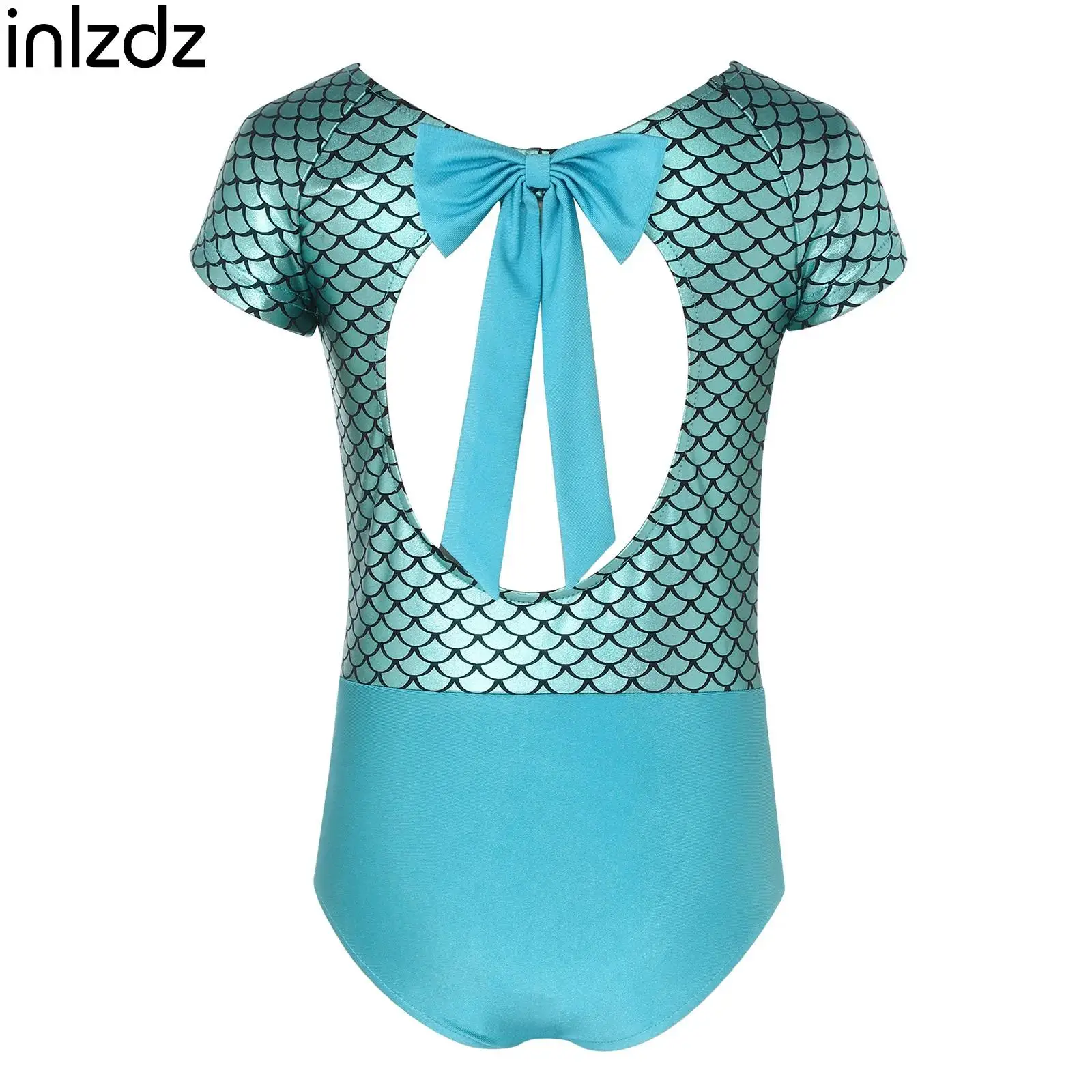Teen Girls Athletic Gymnastics Figure Skating Ballet Dance Costumes Fish Scale Print Short Sleeve Bowknot Cutout Back Leotards
Teen Girls Athletic Gymnastics Figure Skating Ballet Dance Costumes Fish Scale Print Short Sleeve Bowknot Cutout Back Leotards