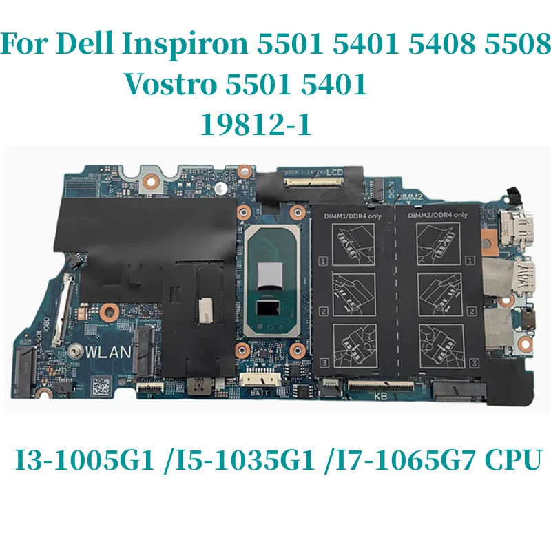 19812-1 для Dell Inspiron 5501 5401 5408 5508 Vostro 5501 5401, материнская плата для ноутбука i3-1005G1 I5-1035G1, процессор CN-0526VM, 100% тест, ок
19812-1 для Dell Inspiron 5501 5401 5408 5508 Vostro 5501 5401, материнская плата для ноутбука i3-1005G1 I5-1035G1, процессор CN-0526VM, 100% тест, ок