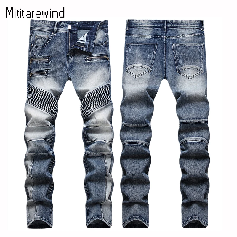 Four Seasons Fashion Mens Jeans High Street Motorcycle Jeans Retro Distressed Patchwork Slim Jeans Y2k Streetwear Youth Pants
Four Seasons Fashion Mens Jeans High Street Motorcycle Jeans Retro Distressed Patchwork Slim Jeans Y2k Streetwear Youth Pants