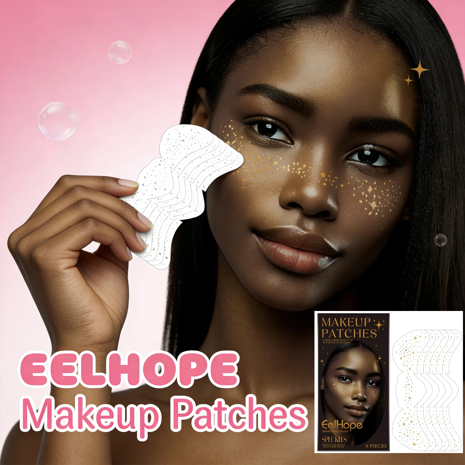 Eelhope Makeup Patches Waterproof Freckle Tattoo Long-Lasting Face Tattoos Facial Spot Glitter Sticker Waterproof for DIY
Eelhope Makeup Patches Waterproof Freckle Tattoo Long-Lasting Face Tattoos Facial Spot Glitter Sticker Waterproof for DIY