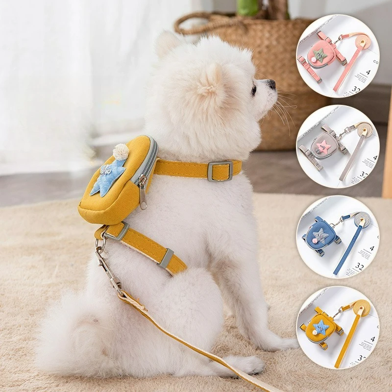 Adjustable Soft Pet Vest with Backpack and Leash for Small and Medium Dogs-Perfect for Outdoor Adventures and Carrying Treats
Adjustable Soft Pet Vest with Backpack and Leash for Small and Medium Dogs-Perfect for Outdoor Adventures and Carrying Treats