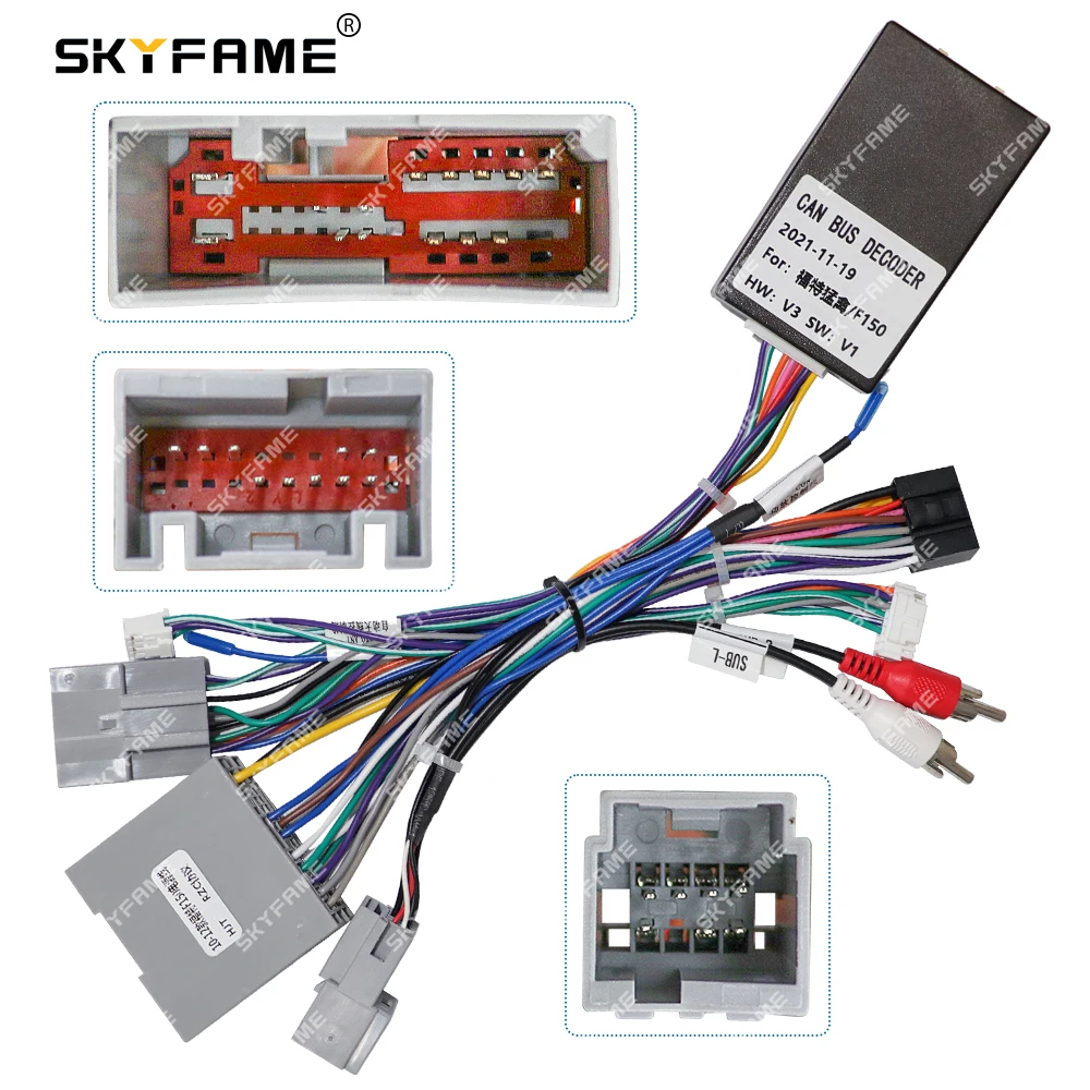 DODGEN Car 16pin Wiring Harness Adapter Canbus Box Decoder Android Radio Power Cable For Ford Raptor F150
DODGEN Car 16pin Wiring Harness Adapter Canbus Box Decoder Android Radio Power Cable For Ford Raptor F150