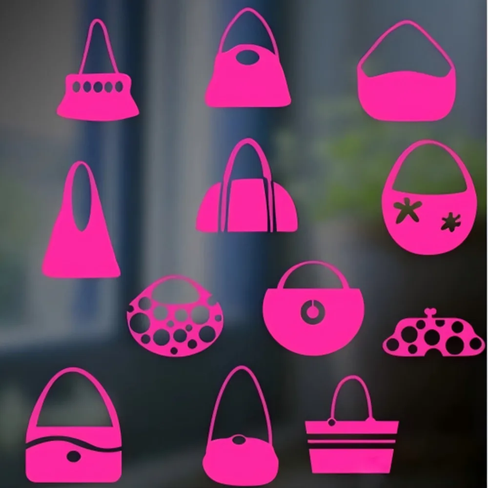 Business Showcase Decoration Stickers Fashion Women Bag Store Window Wall Sticker
Business Showcase Decoration Stickers Fashion Women Bag Store Window Wall Sticker