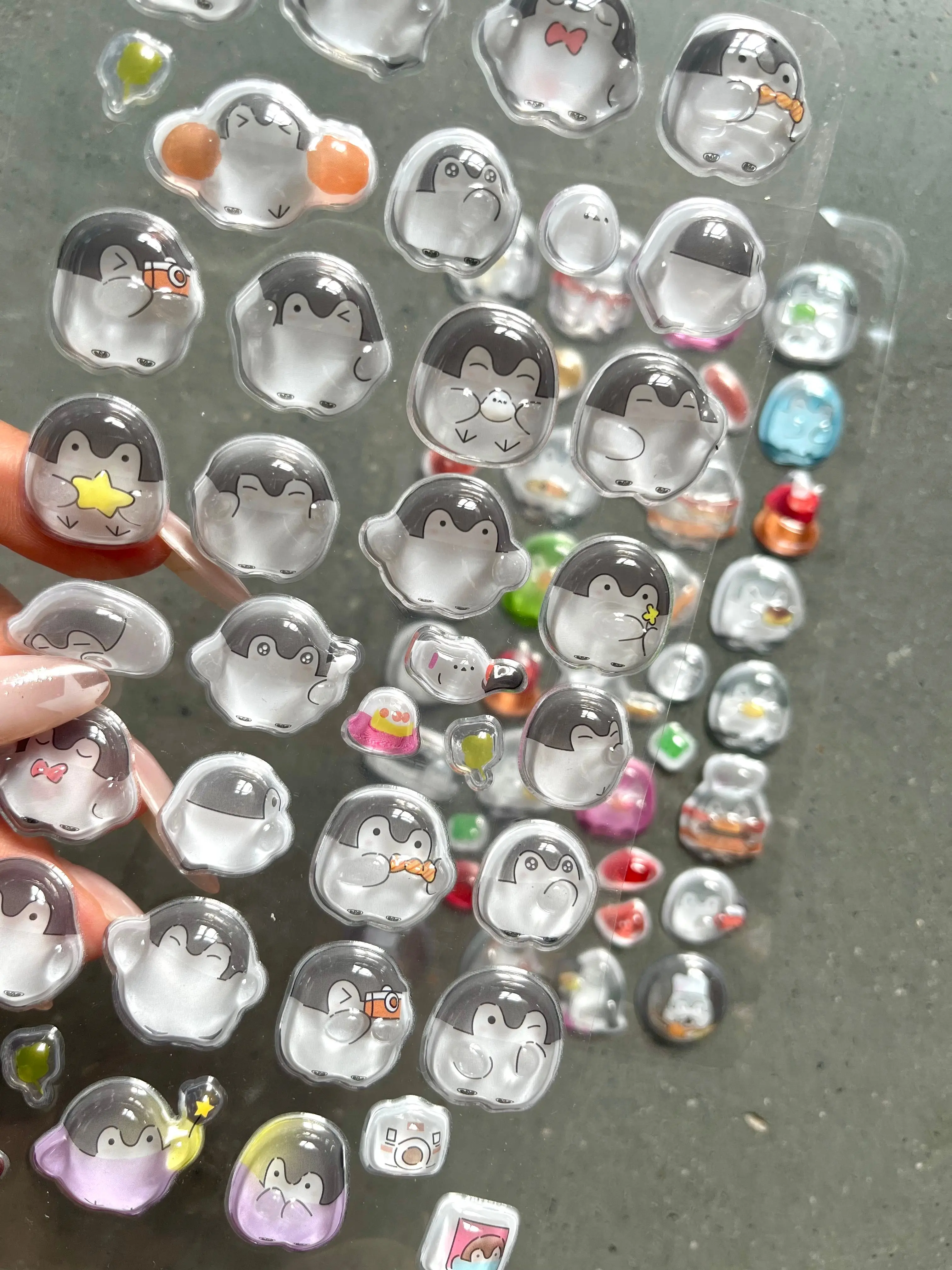 Mini Kawaii Penguin 3D Epoxy Bubble Stickers Transparent Puffy Decal DIY Scrapbook Phone Decor Kids Handmade Stationery
Mini Kawaii Penguin 3D Epoxy Bubble Stickers Transparent Puffy Decal DIY Scrapbook Phone Decor Kids Handmade Stationery