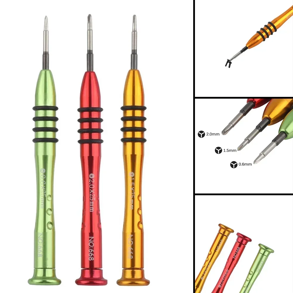 Brand New High Quality Accessories Screwdriver Phone Repair Y0.6/Y1.5/Y2.0 120mm 3 Pcs Aluminum Alloy Durable For Phone
Brand New High Quality Accessories Screwdriver Phone Repair Y0.6/Y1.5/Y2.0 120mm 3 Pcs Aluminum Alloy Durable For Phone
