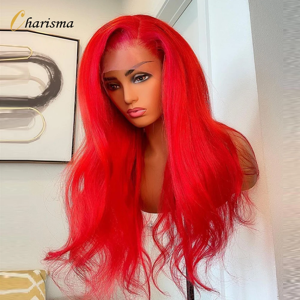 Charisma Red Colored Synthetic Lace Front Wigs For Women Preplucked Long Loose Wave Synthetic Wigs Soft Lace Frontal Wig
Charisma Red Colored Synthetic Lace Front Wigs For Women Preplucked Long Loose Wave Synthetic Wigs Soft Lace Frontal Wig