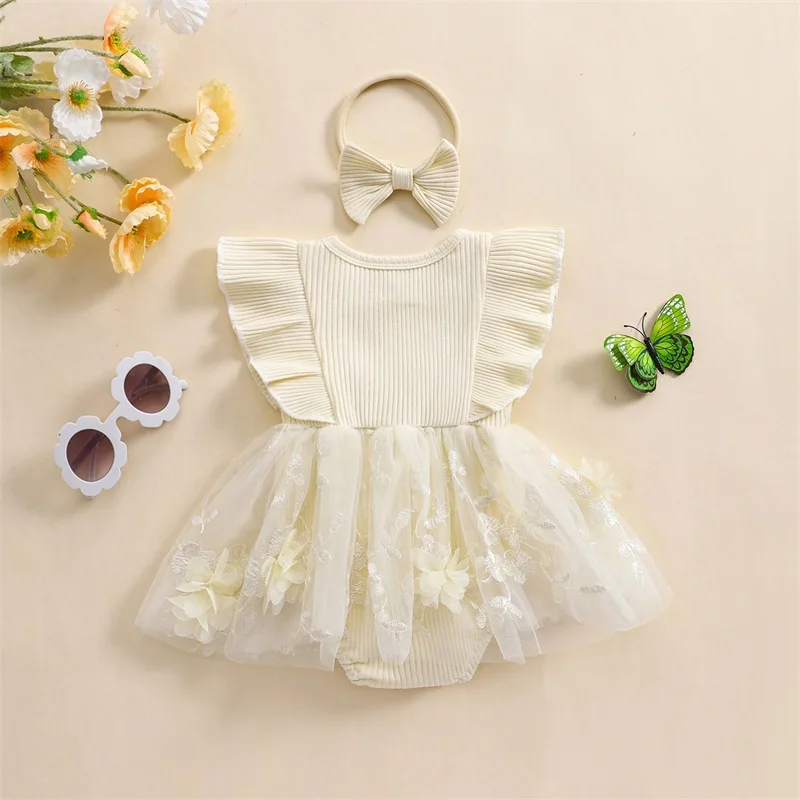 Cute Baby Girls Sleeveless Romper with Ruffle Detail and Matching Headband Set for Summer Outfits and Photoshoots
Cute Baby Girls Sleeveless Romper with Ruffle Detail and Matching Headband Set for Summer Outfits and Photoshoots