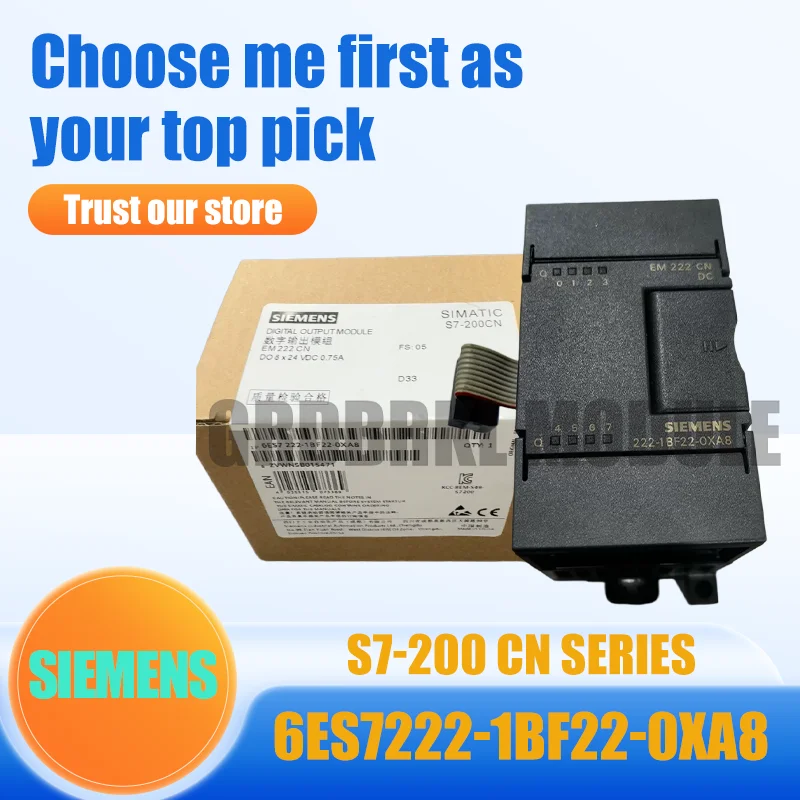 New Original SIEMENS 6ES7222-1BF22-0XA8 S7-200 CN EM222 8DO DC24V Transistor Digital Output Expansion Module
New Original SIEMENS 6ES7222-1BF22-0XA8 S7-200 CN EM222 8DO DC24V Transistor Digital Output Expansion Module