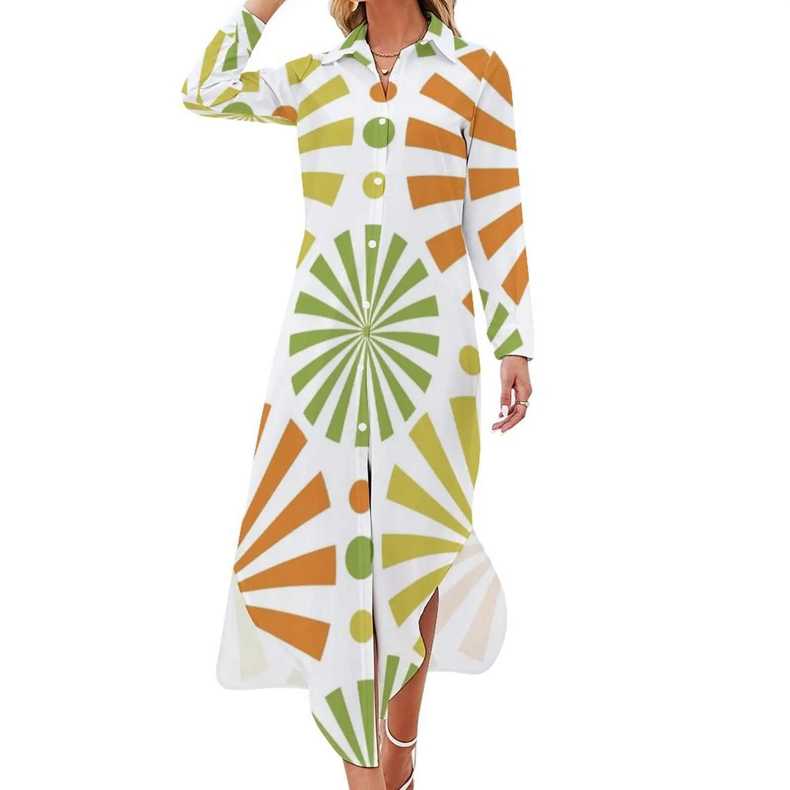 Retro 60s Pattern Long Sleeved Shirt Dress summer dress for women 2024 prom dresses
Retro 60s Pattern Long Sleeved Shirt Dress summer dress for women 2024 prom dresses