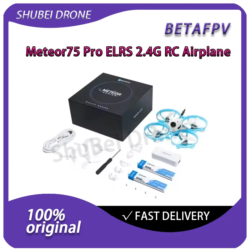 BETAFPV Meteor75 Pro Бесколлекторный FPV-дрон Whoop с приемником ELRS 2.4G, полетным контроллером F4 1S 5A, мотором 1102 2200KV, камерой C03, радиоуправляемый квадрокоптер
BETAFPV Meteor75 Pro Бесколлекторный FPV-дрон Whoop с приемником ELRS 2.4G, полетным контроллером F4 1S 5A, мотором 1102 2200KV, камерой C03, радиоуправляемый квадрокоптер