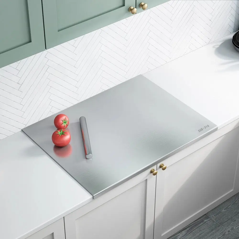316 Stainless Steel Cutting Board Kitchen Anti Mold Chopping Board Large Custom Dough Kneading Panel
316 Stainless Steel Cutting Board Kitchen Anti Mold Chopping Board Large Custom Dough Kneading Panel